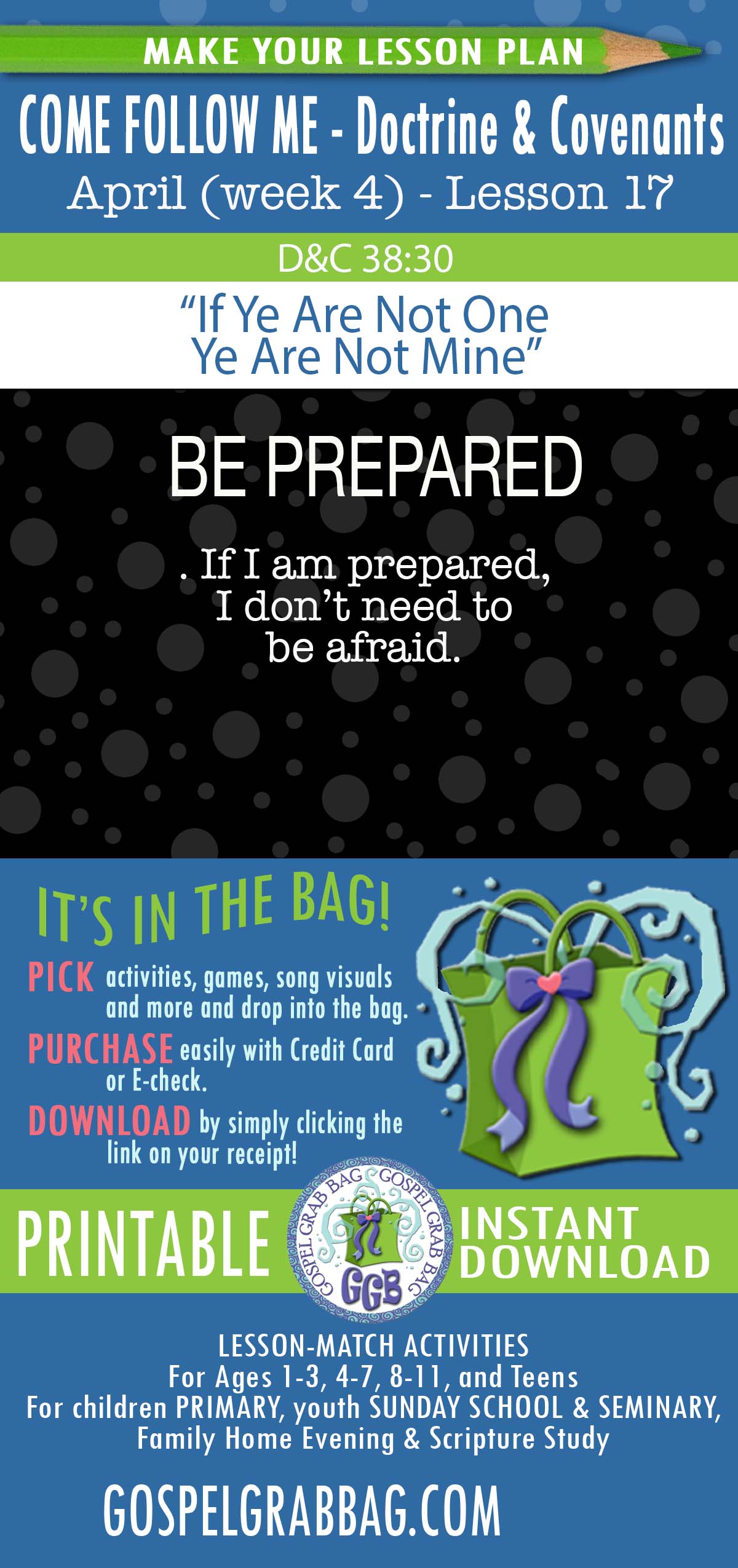 Activities for APRIL - week 4 COME FOLLOW ME Doctrine & Covenants “If Ye Are Not One Ye Are Not Mine” (D&C 37-40