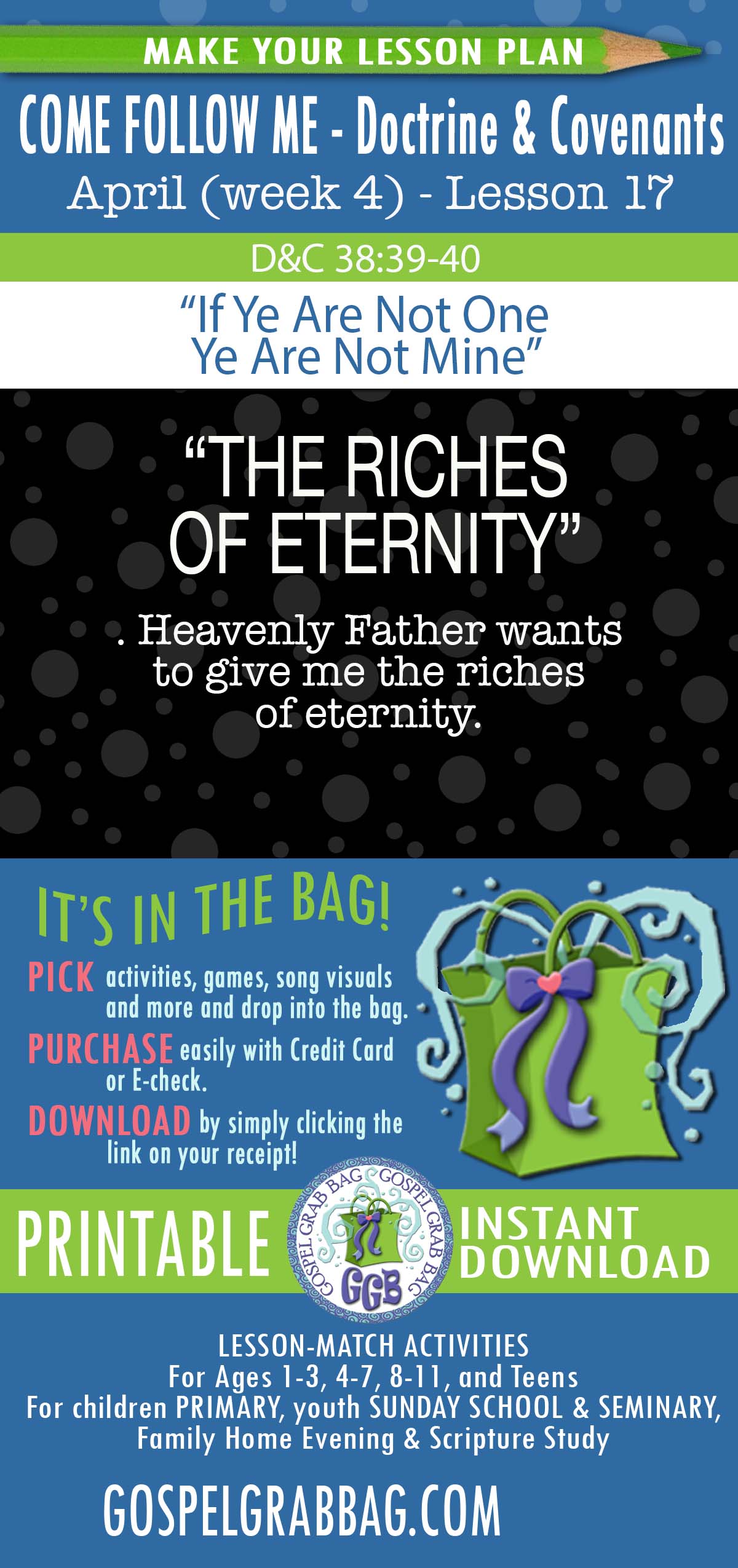 Activities for APRIL - week 4 COME FOLLOW ME Doctrine & Covenants “If Ye Are Not One Ye Are Not Mine” (D&C 37-40