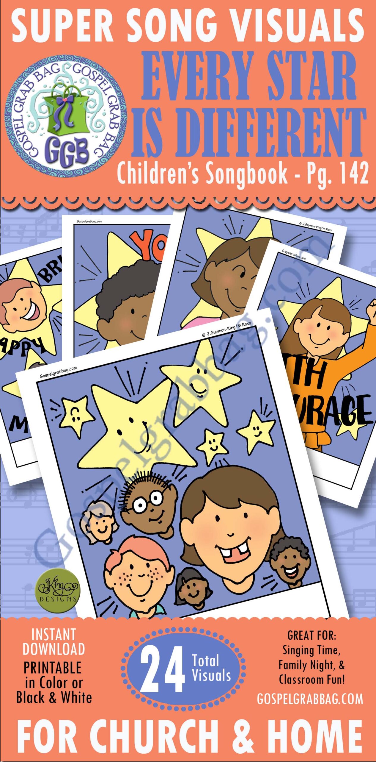 "Every Star Is Different" Children's Songbook p. 142 SONG VISUALS