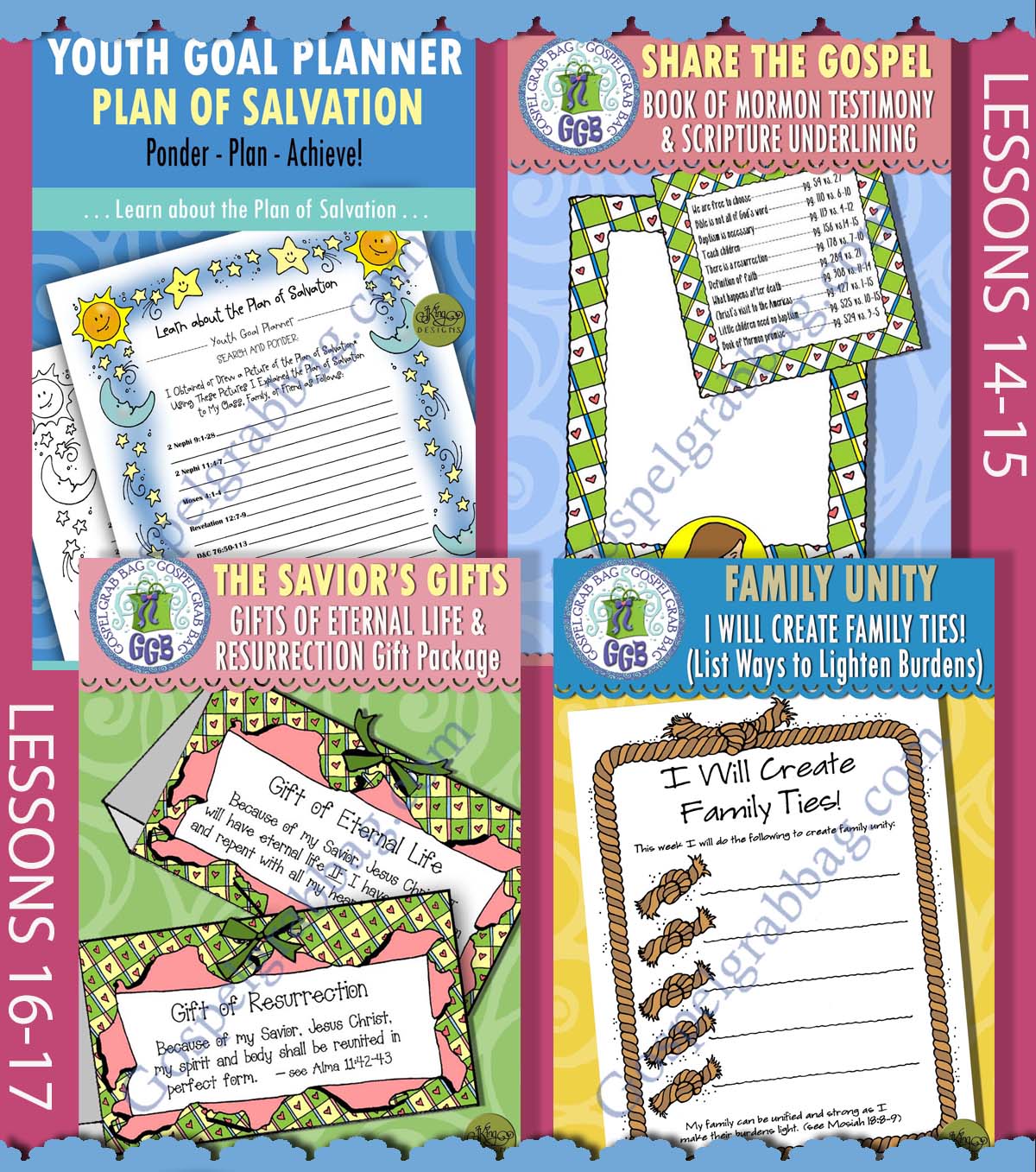 Ages 11-16 April BUNDLE For COME FOLLOW ME Handout Activities for Doctrine & Covenants 29-40
