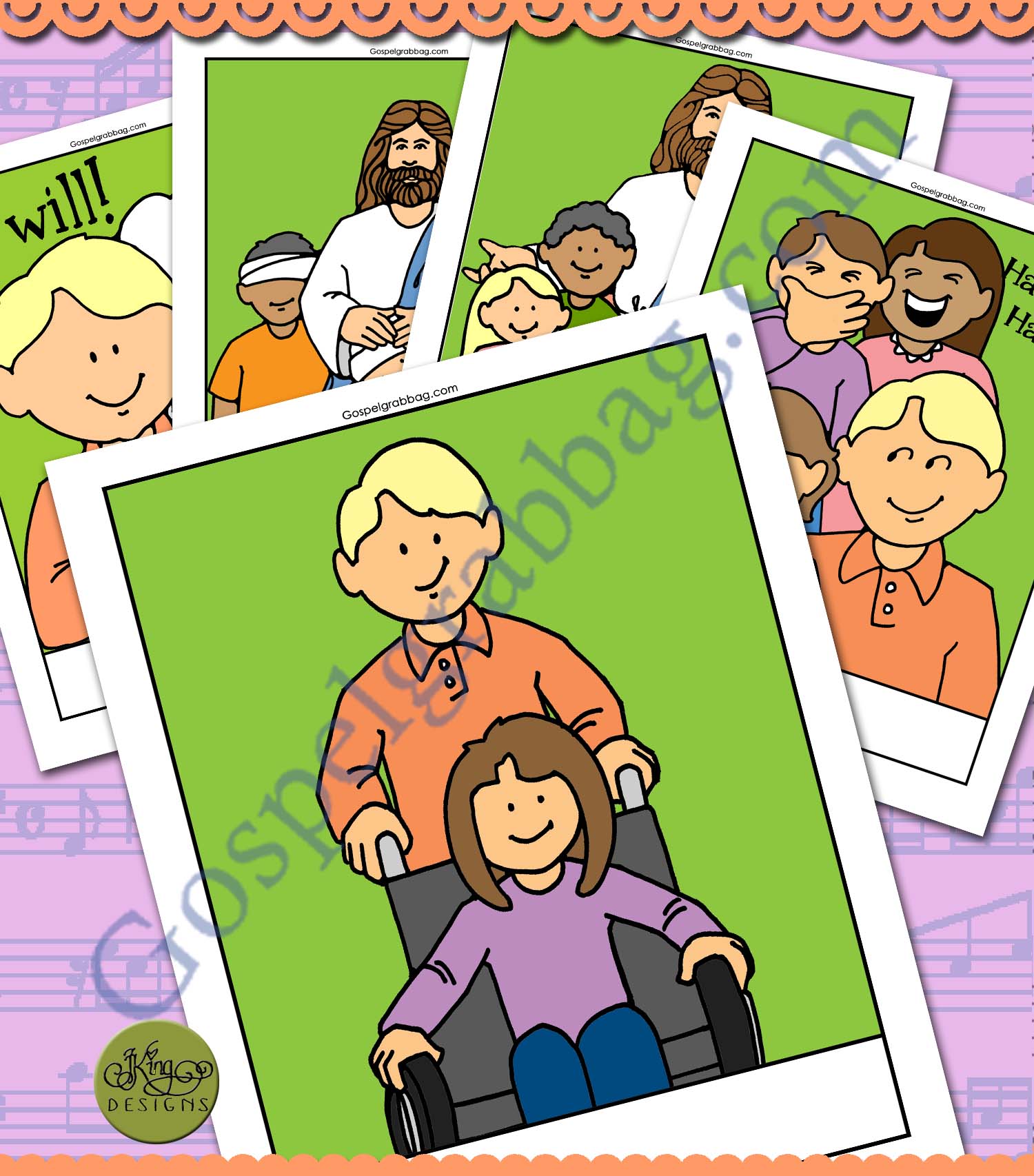 I'll Walk with You song visuals in Children's Songbook