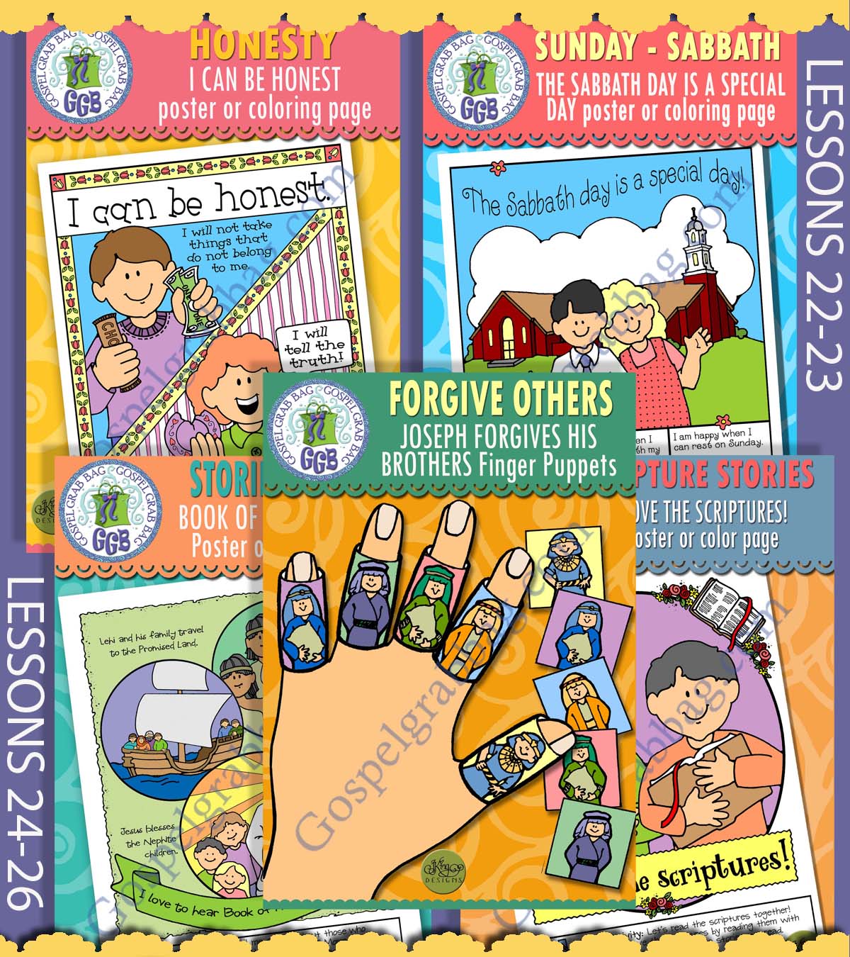 LESSON LIFESAVER Activities for Ages 1-5 to match COME FOLLOW ME June weeks 1-5 lessons for DOCTRINE & COVENANTS