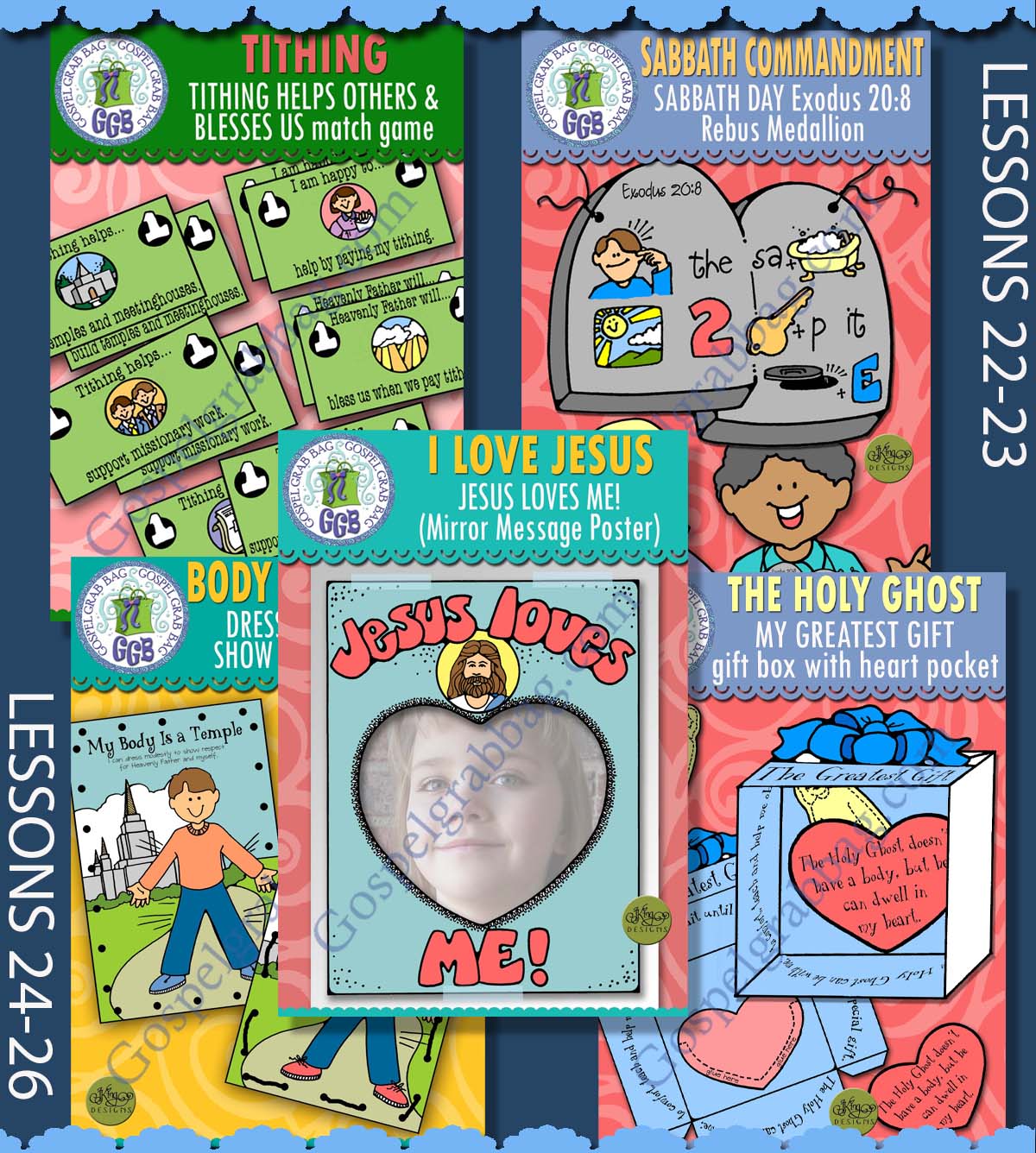 D&C 51-70 BUNDLE for Ages 4-7 Activities for Come Follow Me June weeks 1-5 Doctrine and Covenants
