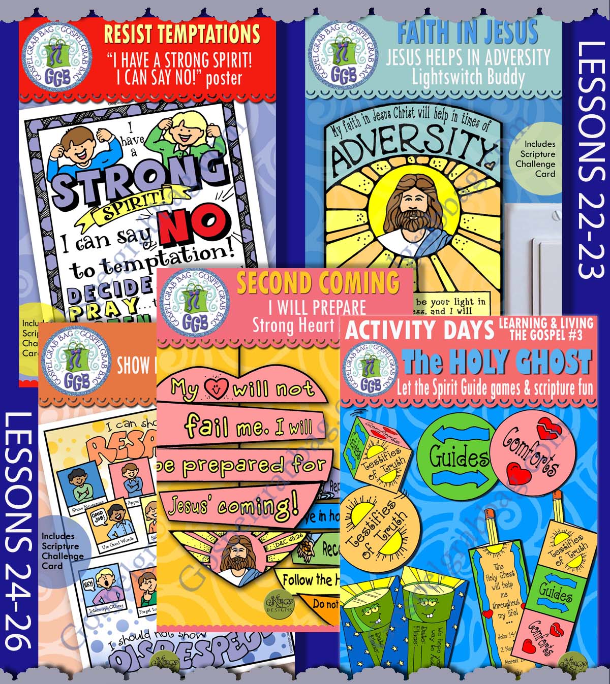 D&C 51-70 BUNDLE for Ages 8-11 Activities for Come Follow Me June weeks 1-5 Doctrine and Covenants