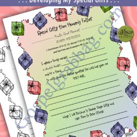 YOUTH GOAL PLANNER - Individual Worth #7 "Special Gifts from Heavenly Father"