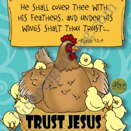 TRUST JESUS: "Hen Gathereth Her Chicks" Post-and-Present Activity
