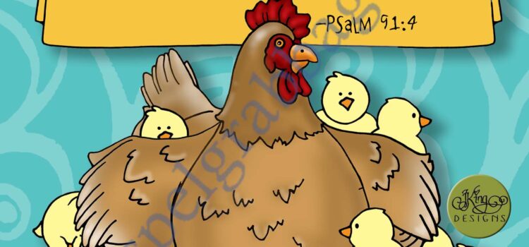 TRUST JESUS: "Hen Gathereth Her Chicks" Post-and-Present Activity