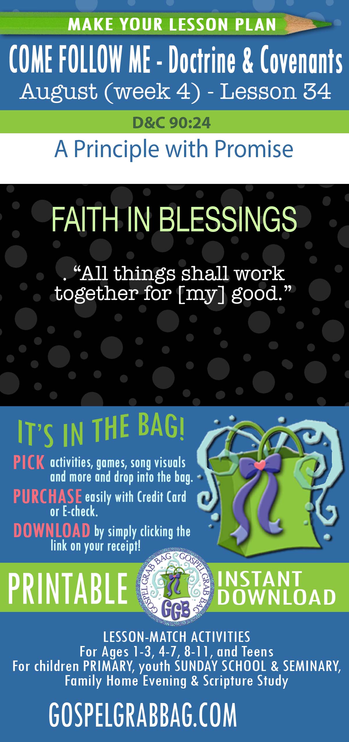A Principle with Promise COME FOLLOW ME Activities