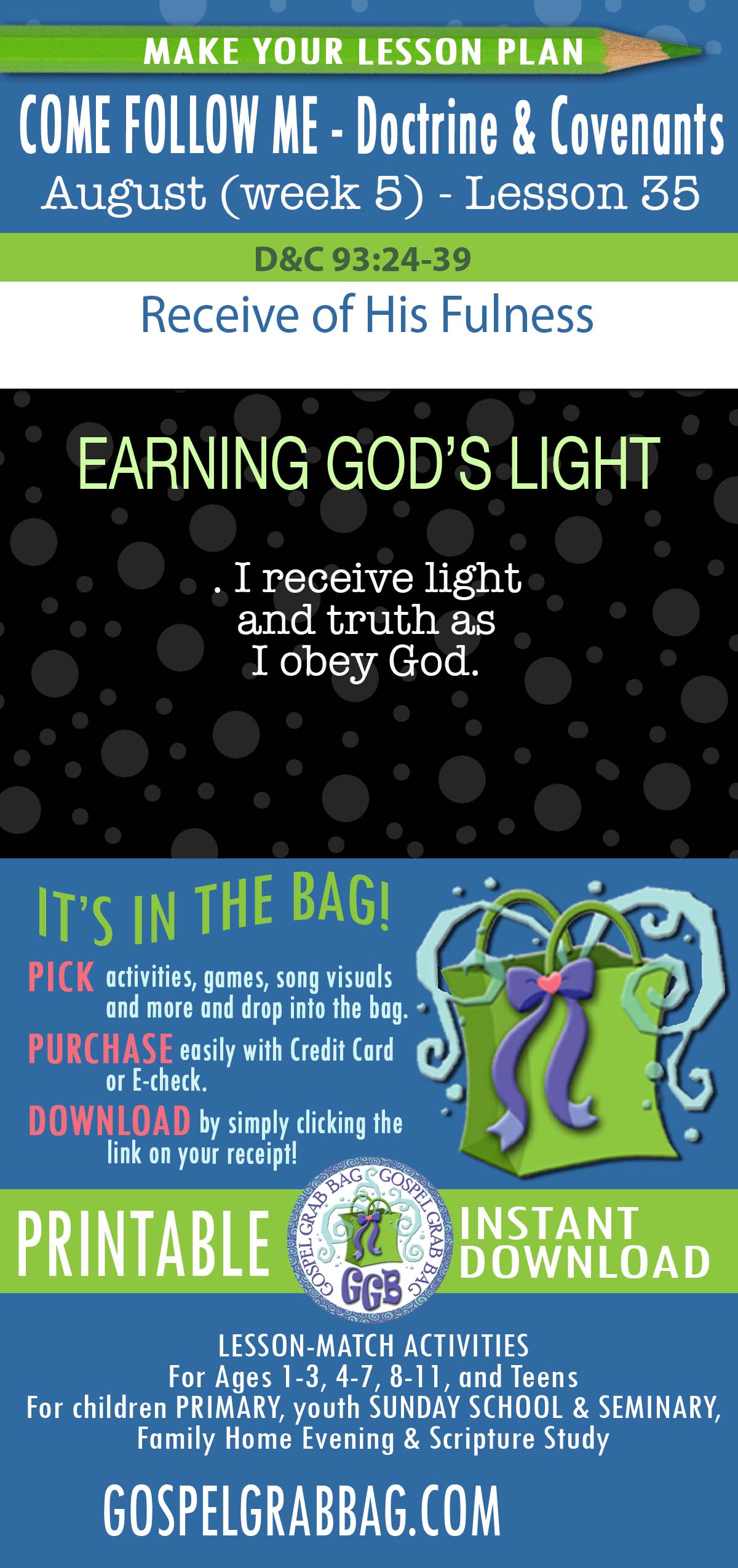 EARNING GOD'S LIGHT