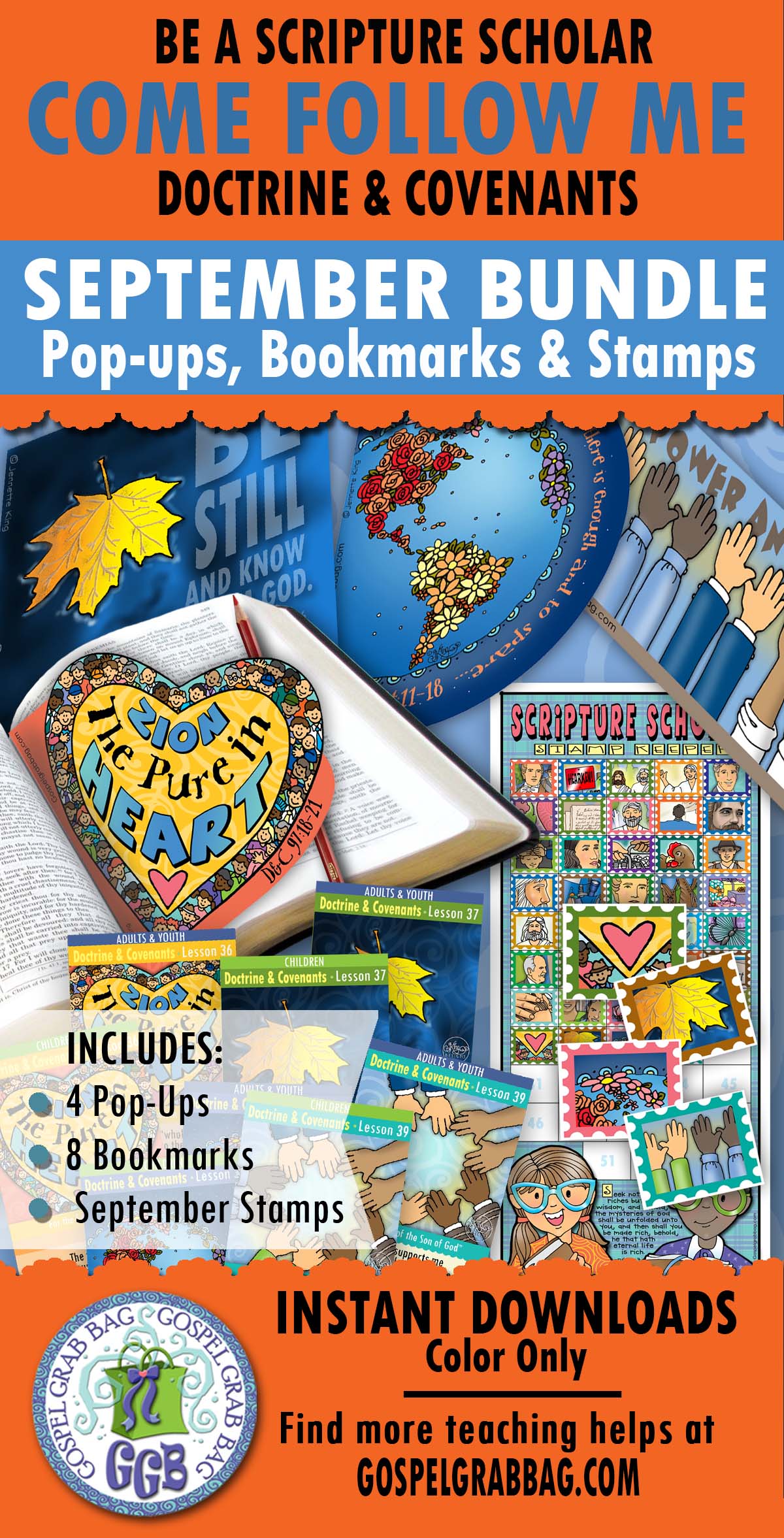 Scripture Scholars - Come Follow Me - September BUNDLE