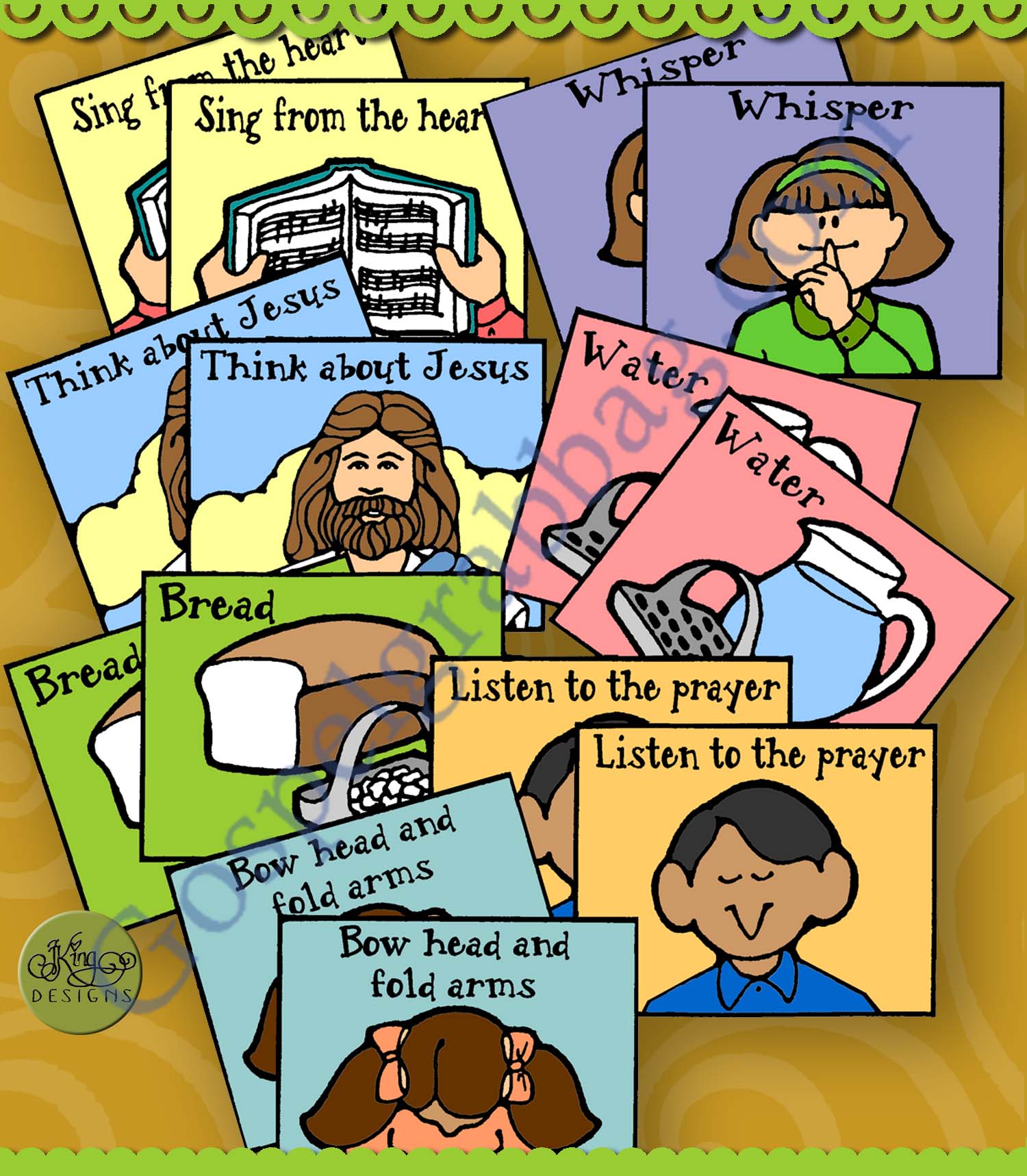 REMEMBER JESUS Sacrament Manners match game