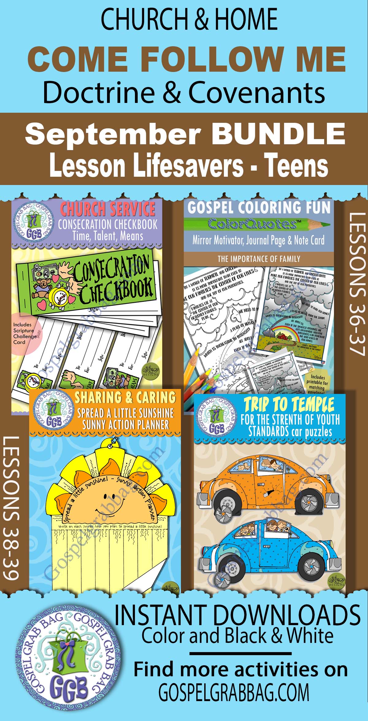 TEEN BUNDLE September COME FOLLOW ME D&C