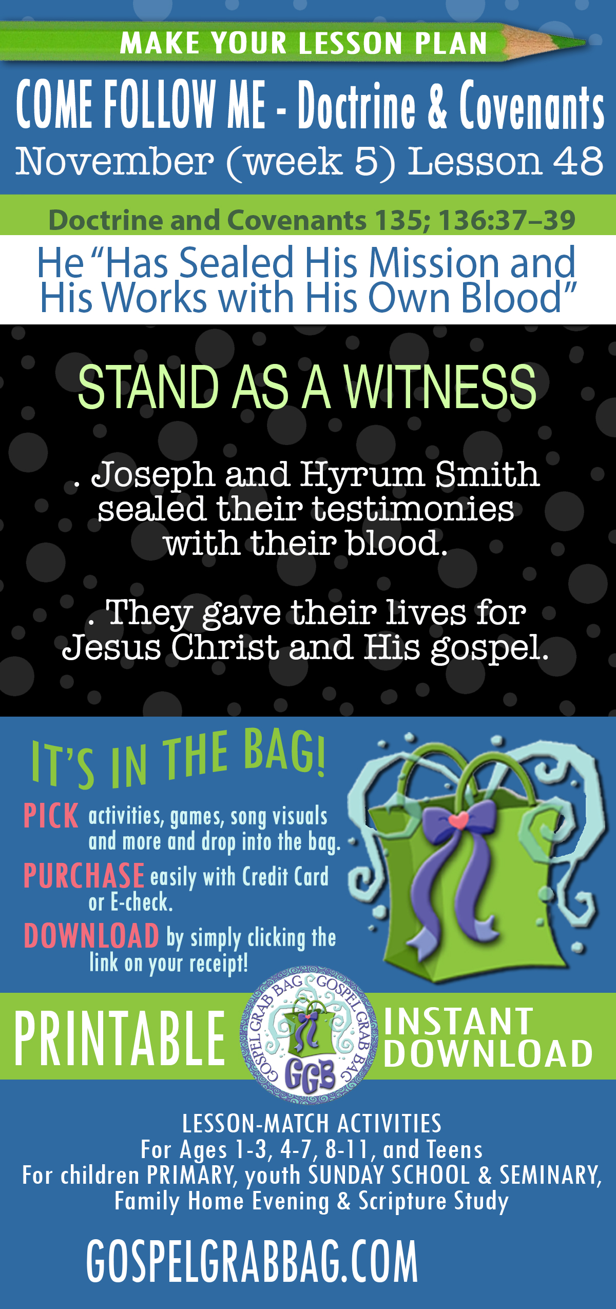 D&C 135-36 He “Has Sealed His Mission and His Works with His Own Blood”