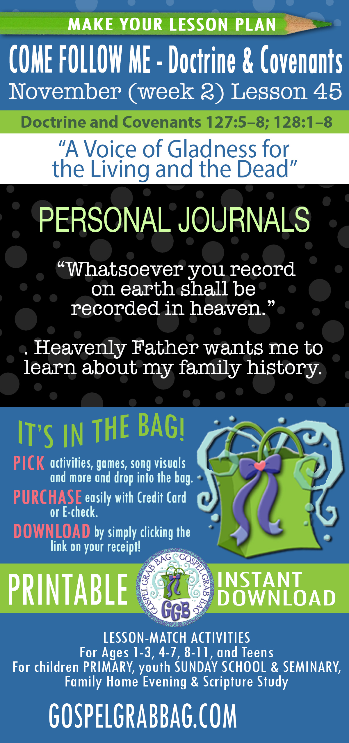 D&C 125-128 “A Voice of Gladness for the Living and the Dead”