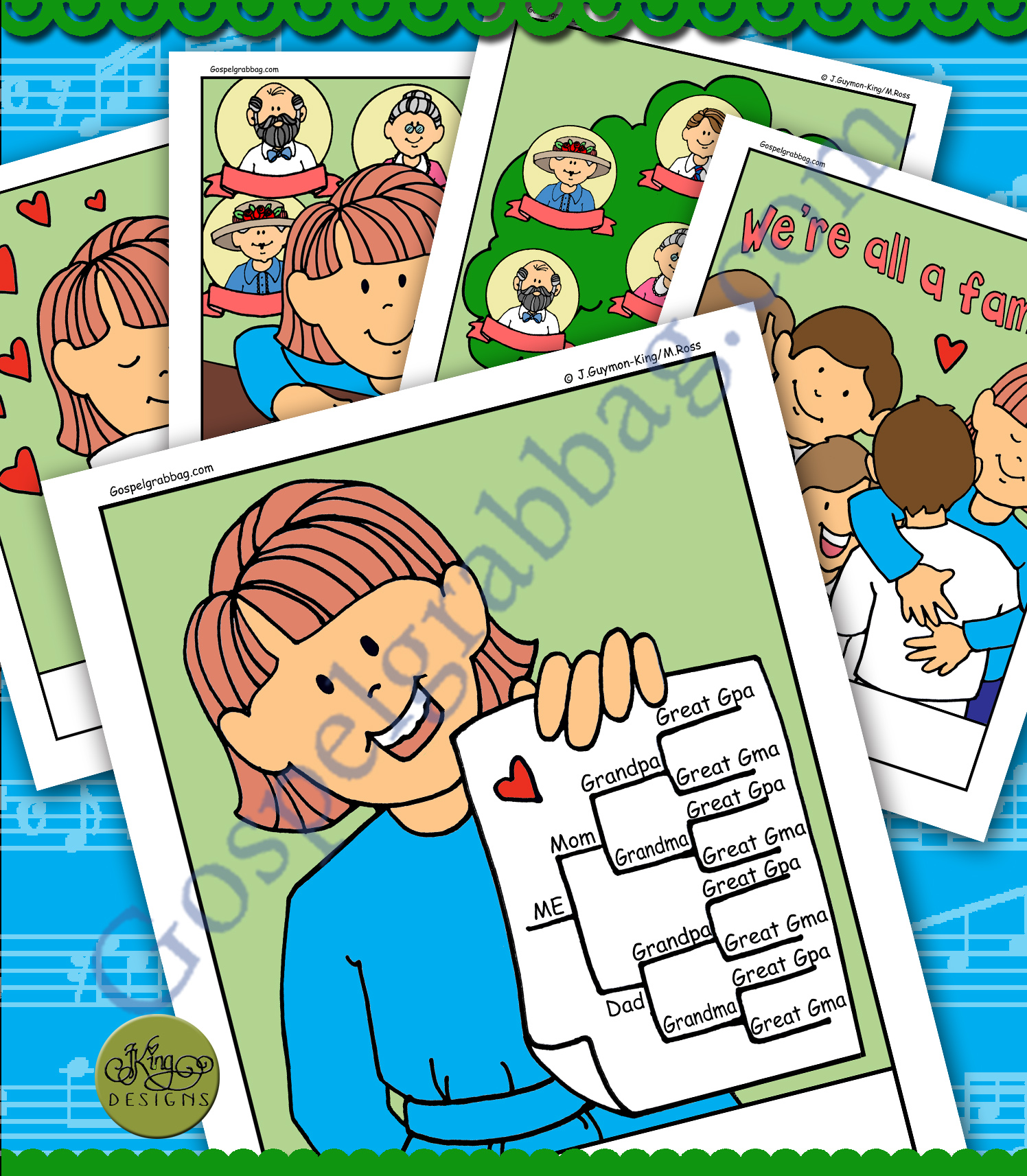"FAMILY HISTORY--I Am Doing It" song visuals, Children's Songbook p. 94