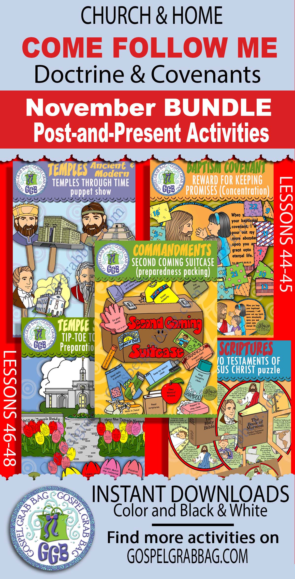 COME FOLLOW ME D&C 124-136 Activities BUNDLE - November