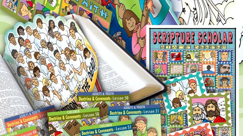 Scripture Scholars (bookmarks, pop-ups, and stamps) For COME FOLLOW ME - Doctrine and Covenants - December