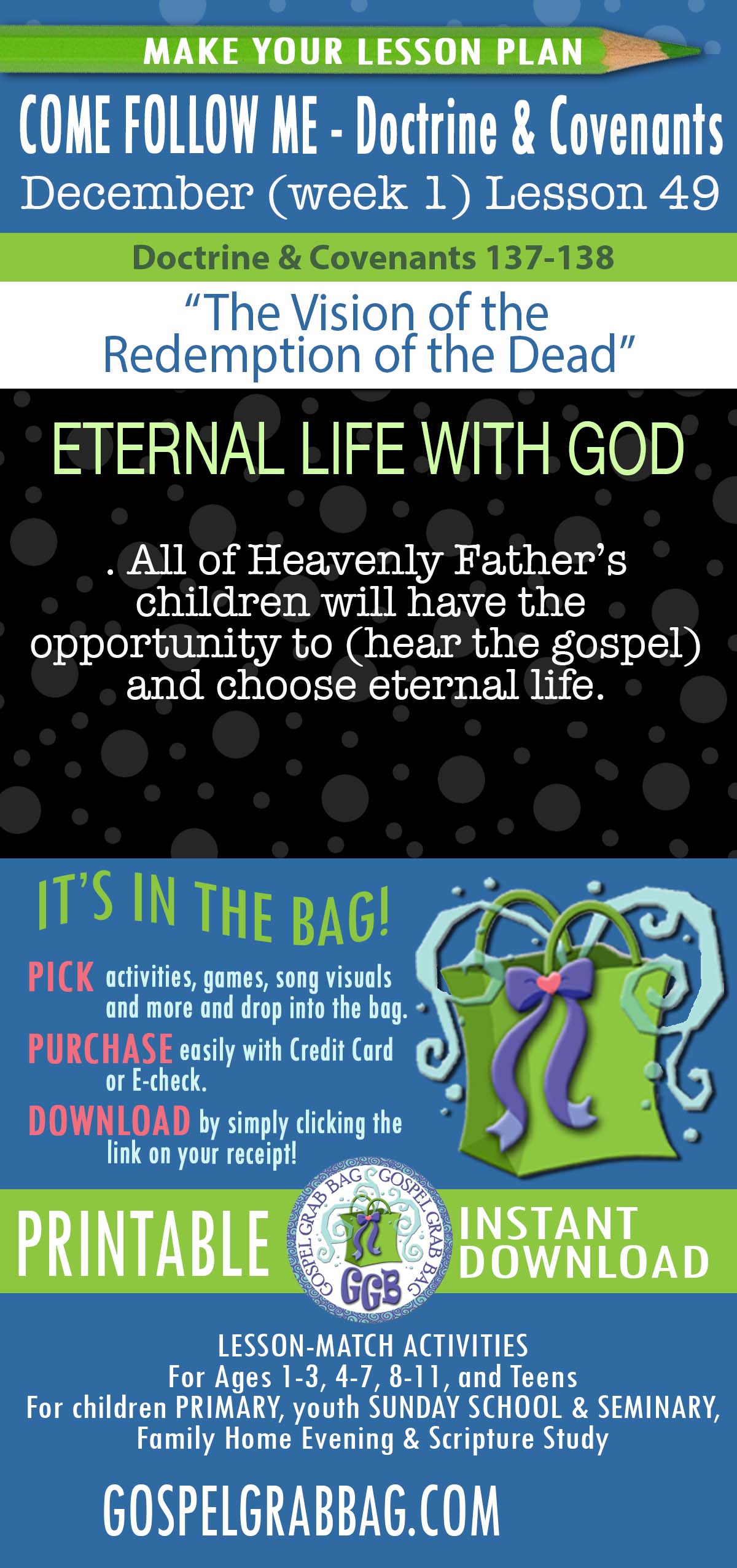 "The Vision of the Redemption of the Dead" - Come Follow Me - December week 1 D&C 137-138