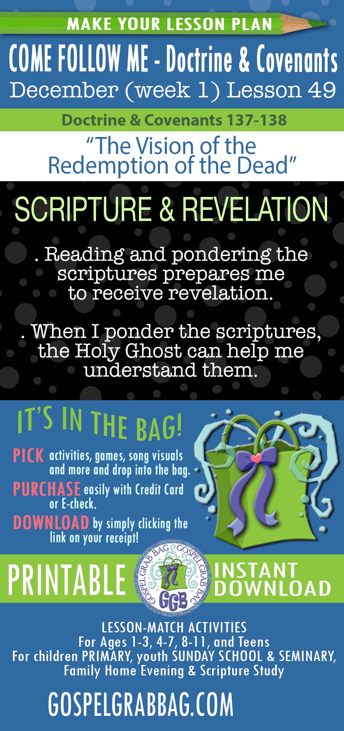 "The Vision of the Redemption of the Dead" - Come Follow Me - December week 1 D&C 137-138