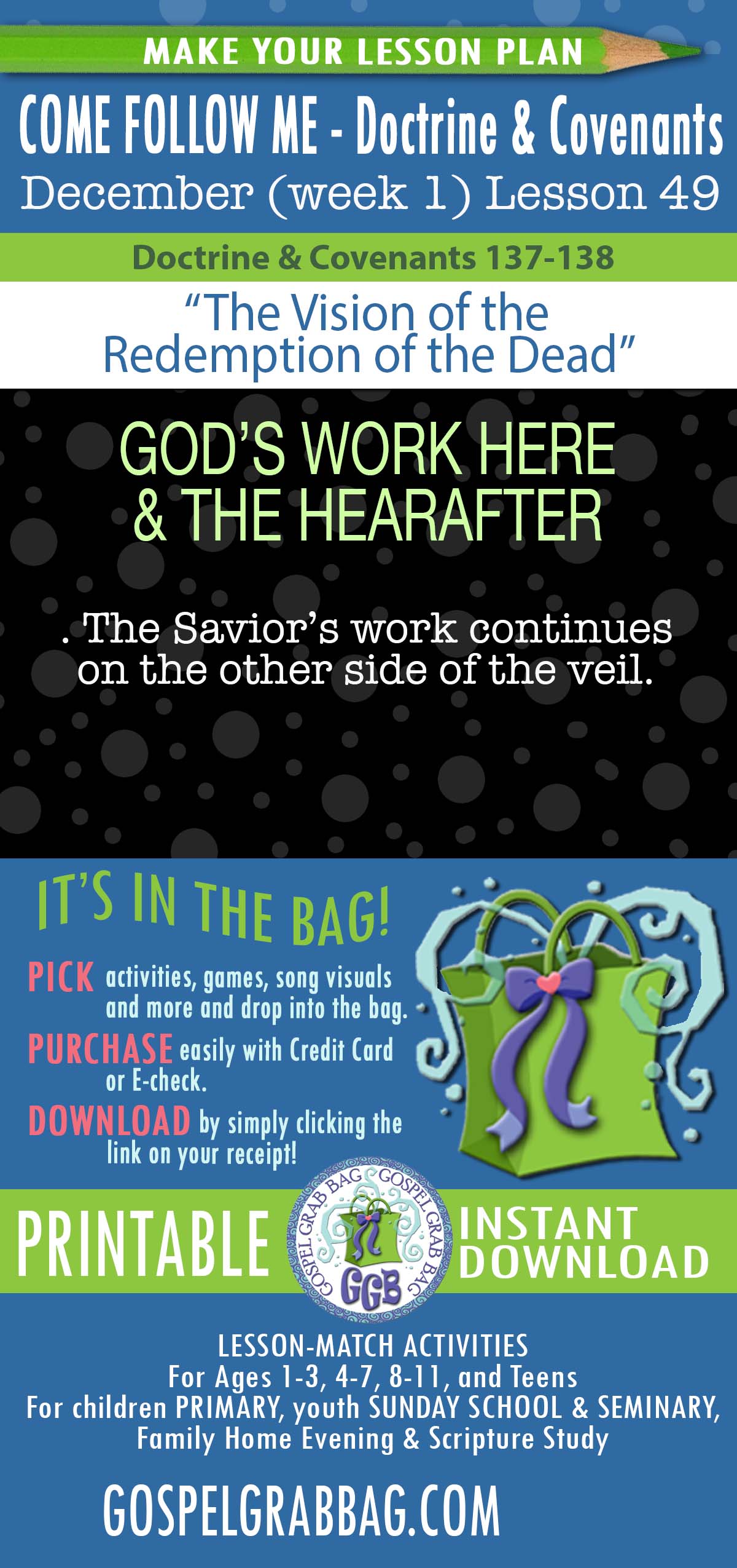 "The Vision of the Redemption of the Dead" - Come Follow Me - December week 1 D&C 137-138