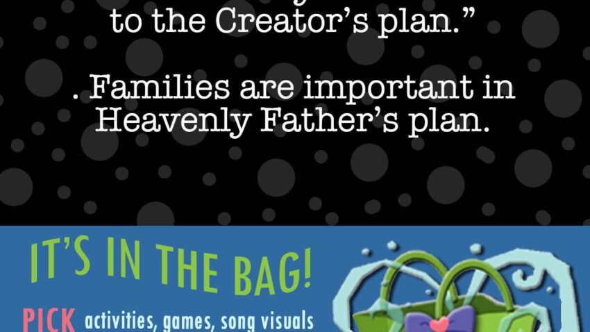 The Family: A Proclamation to the World "The Family Is Central to the Creator's Plan"