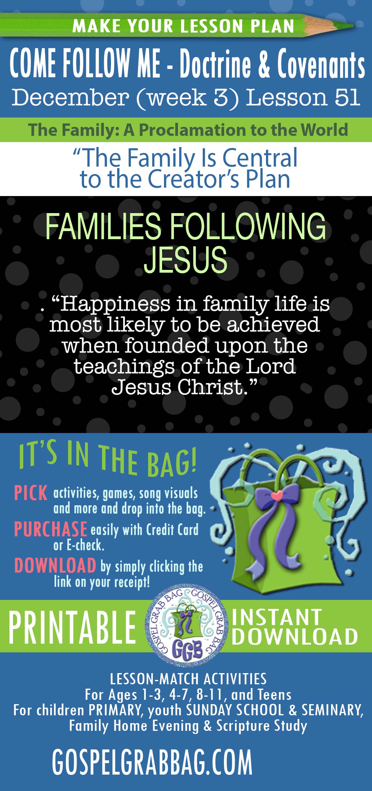 The Family: A Proclamation to the World "The Family Is Central to the Creator's Plan"