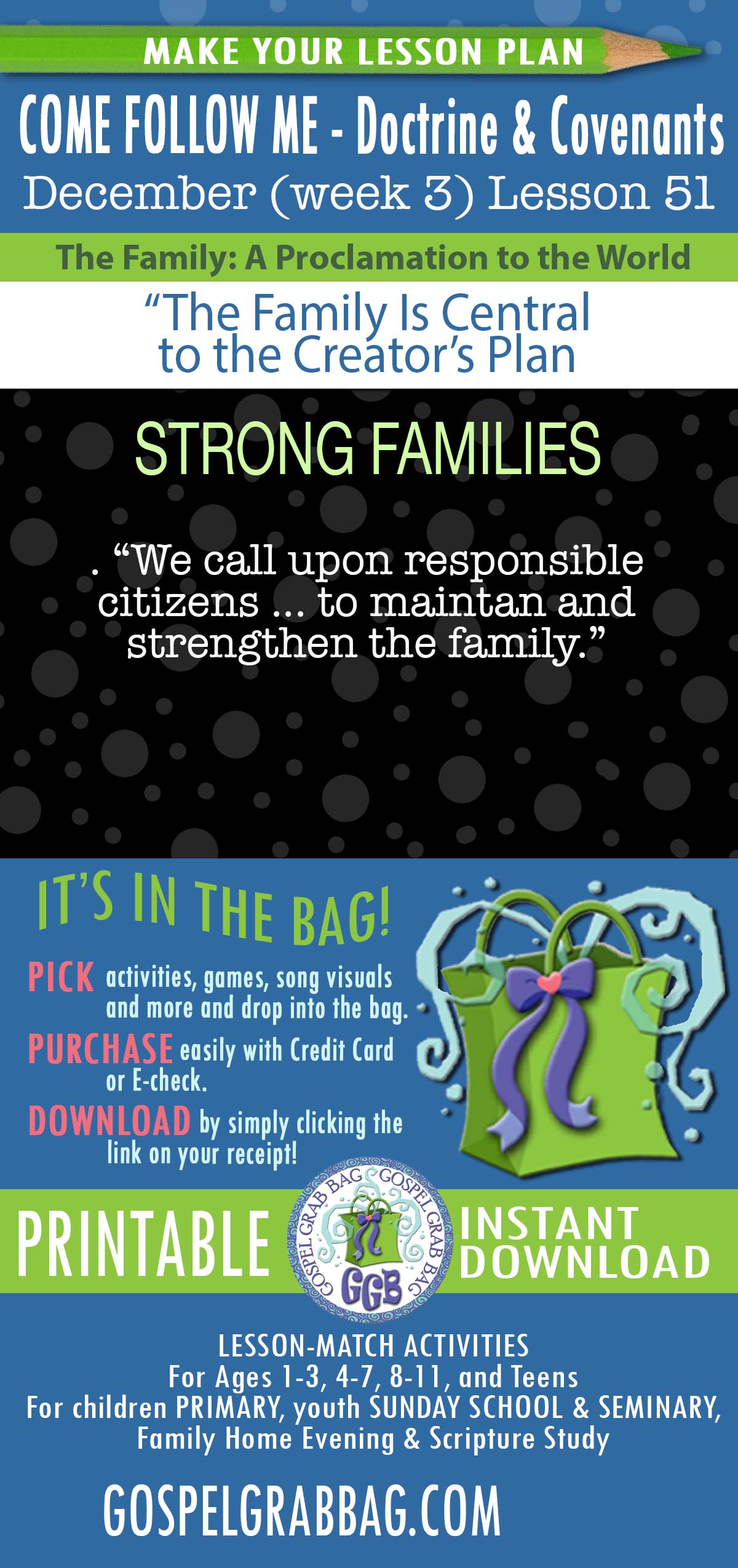 The Family: A Proclamation to the World "The Family Is Central to the Creator's Plan"