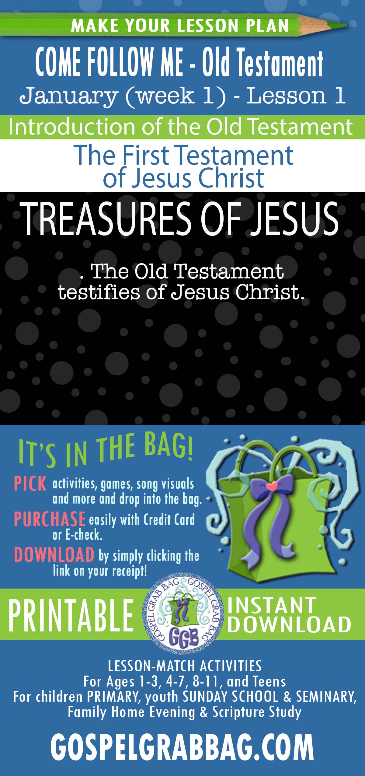 “The First Testament of Jesus Christ” COME FOLLOW ME - Old Testament - January (week 1) Introduction to the Old Testament