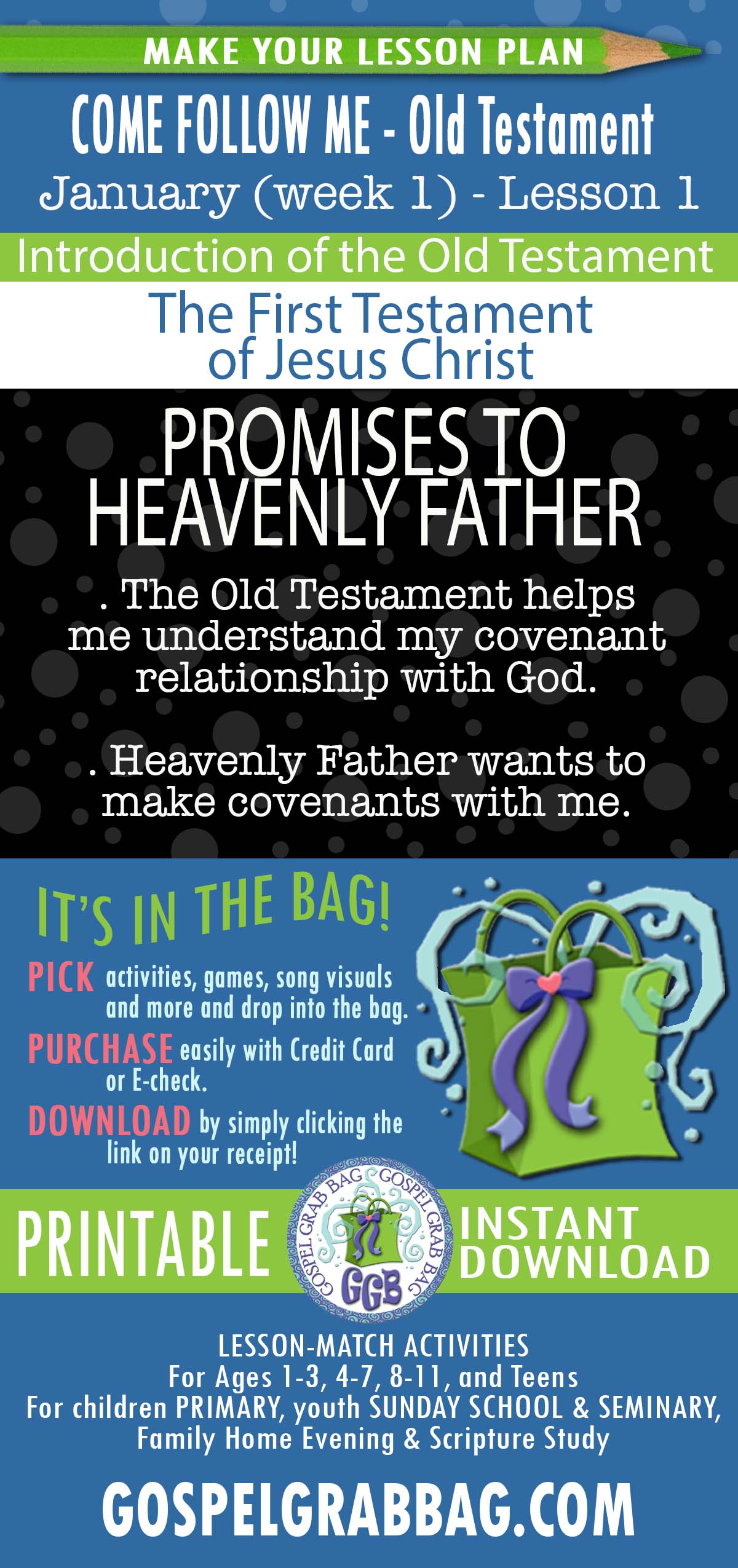 “The First Testament of Jesus Christ” COME FOLLOW ME - Old Testament - January (week 1) Introduction to the Old Testament