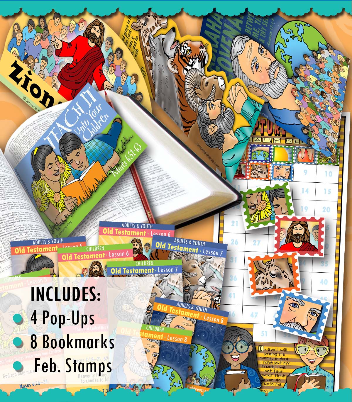Scripture Scholars - FEBRUARY Come Follow Me - Old Testament BUNDLE