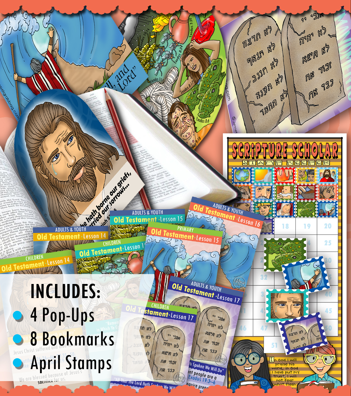 Scripture Scholars - APRIL Come Follow Me - Old Testament BUNDLE