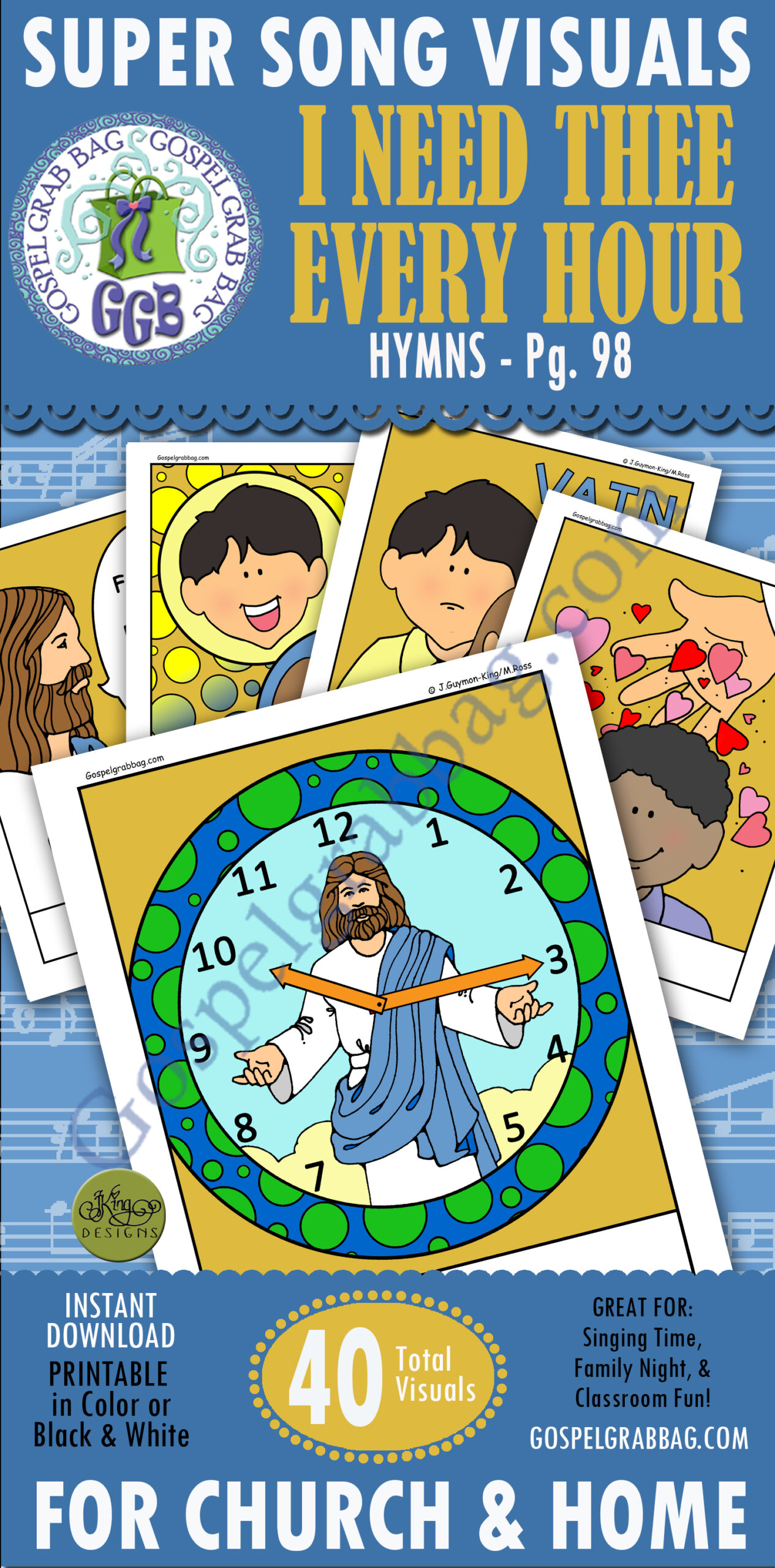 PRIMARY singing practice song "I Need Thee Every Hour" Hymns