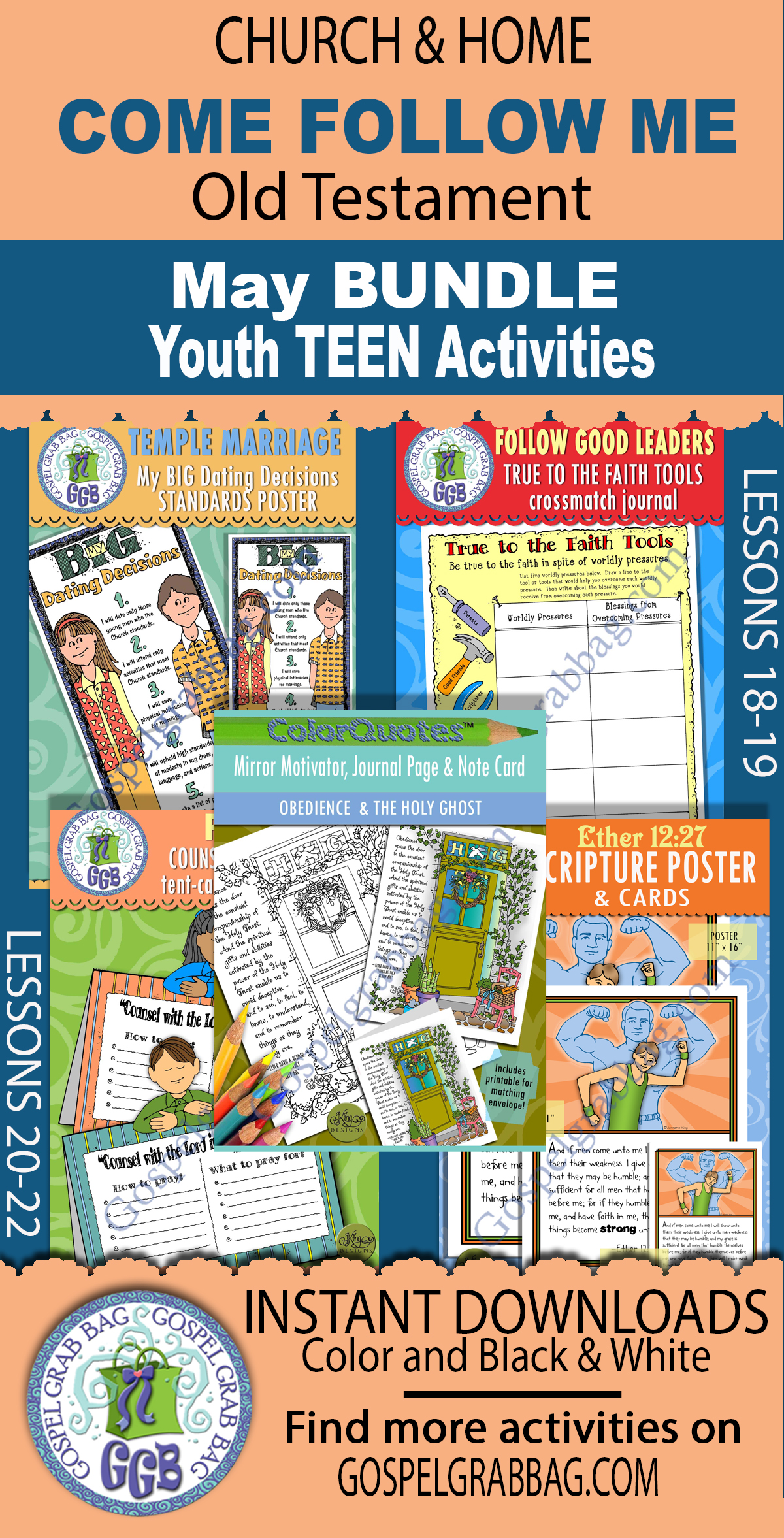 Ages 1-5 Activities BUNDLE for Old Testament MAY