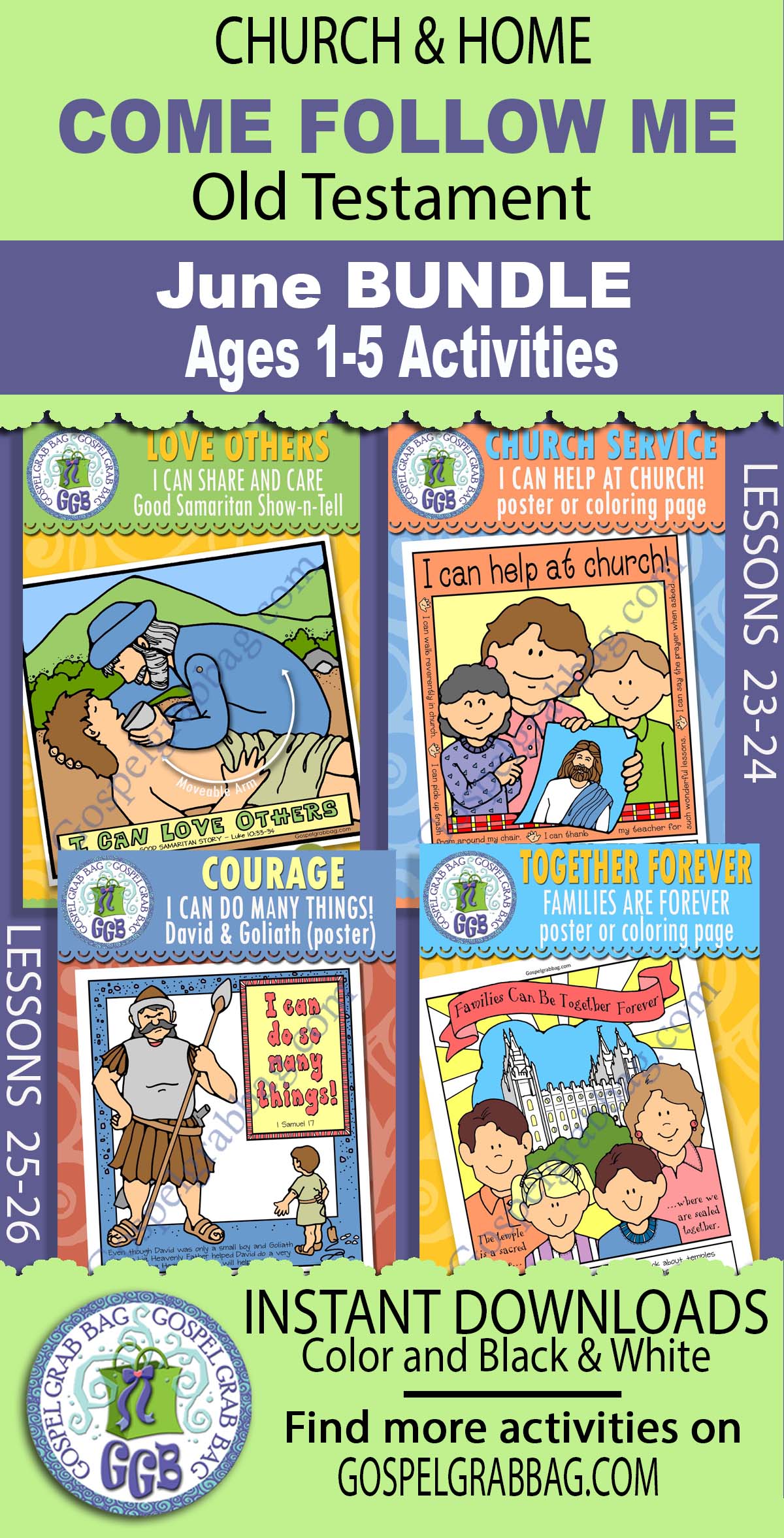 Ages 1-5 BUNDLE for Old Testament JUNE