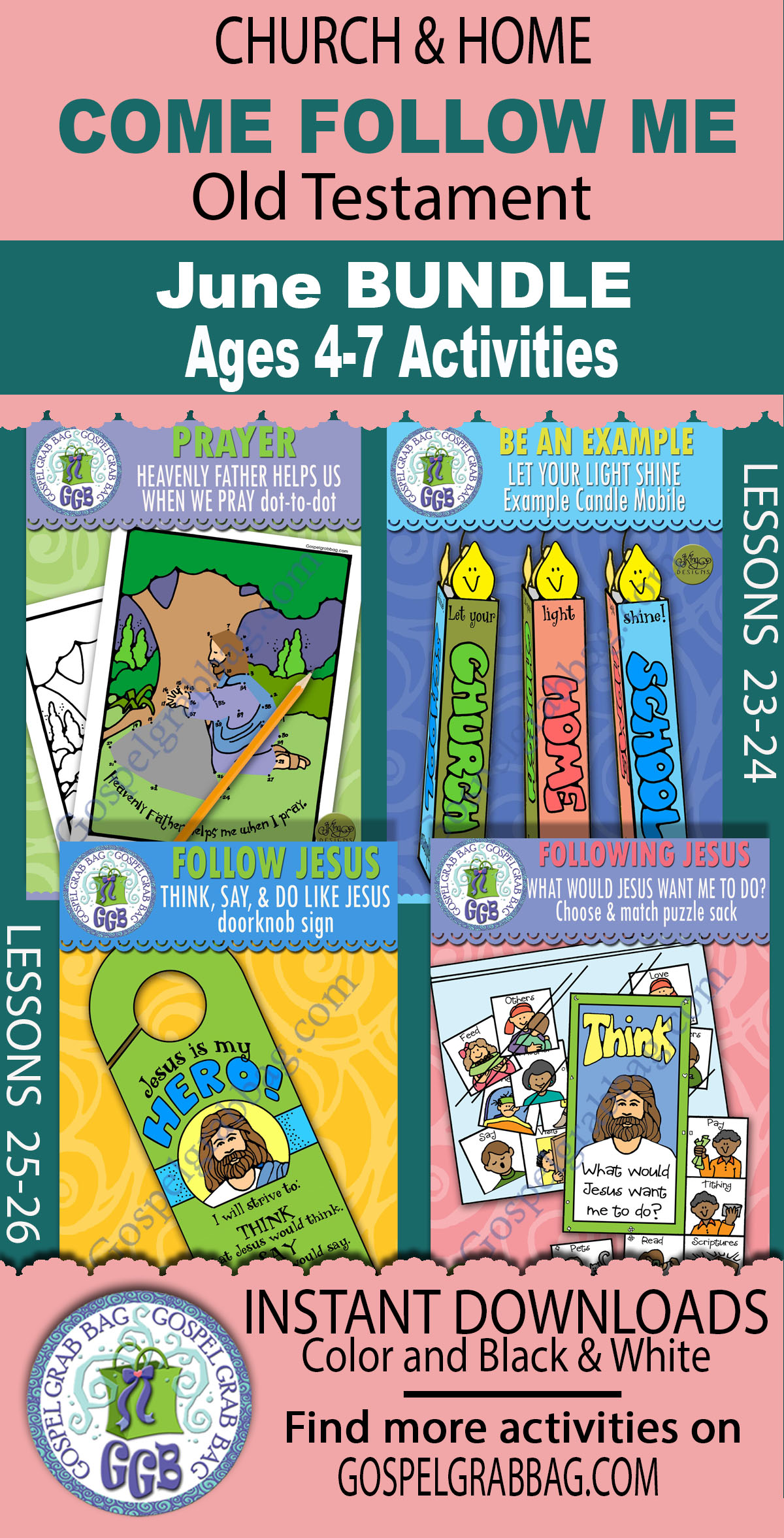 Ages 4-7 BUNDLE for Old Testament JUNE