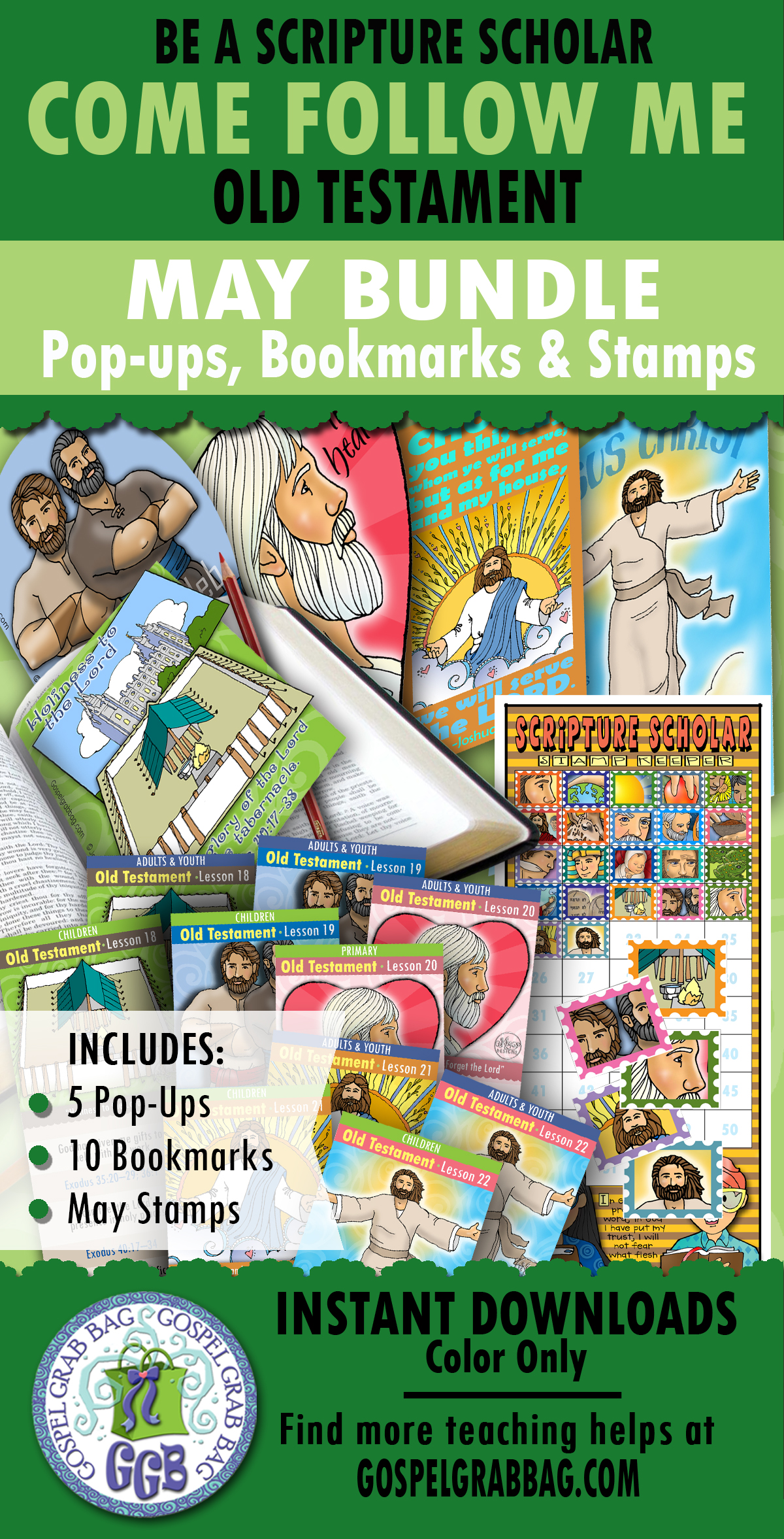 Scripture Scholars - MAY Come Follow Me - Old Testament BUNDLE